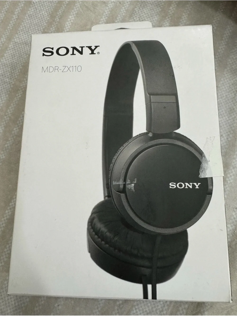 Sony Black On-Ear Headphones MDR-ZX110 Style